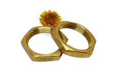 DIN 431 латунь Гайка низкая трубная с дюймовой резьбой