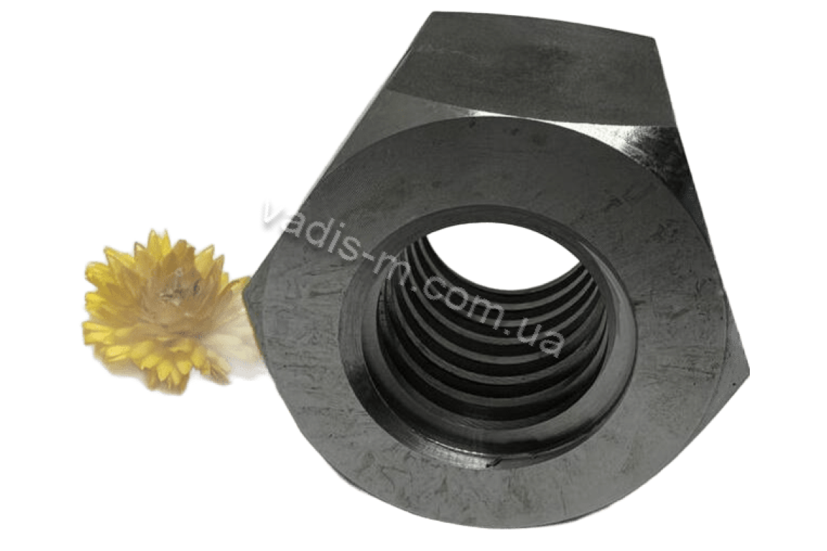 AN 122 Гайка шестигранна з трацепевидною різьбою стальна
