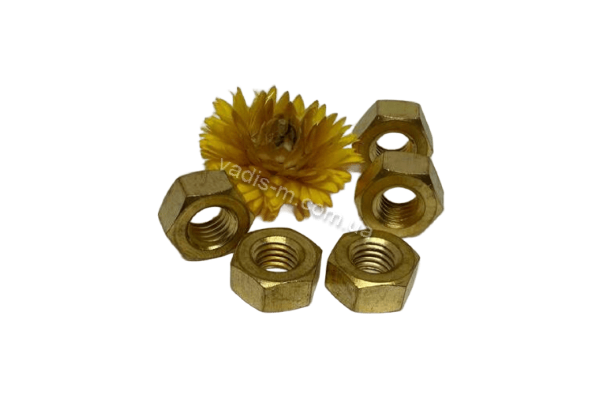ISO 4032 латунь Гайка шестигранна