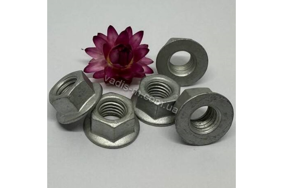 DIN 6923 10 цинк платковий Гайка шестигранна з фланцем з дрібним кроком
