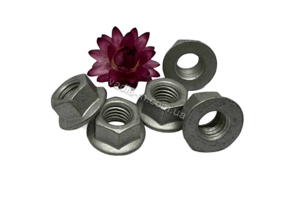 DIN 6923 10 цинк платковий Гайка шестигранна з фланцем з дрібним кроком