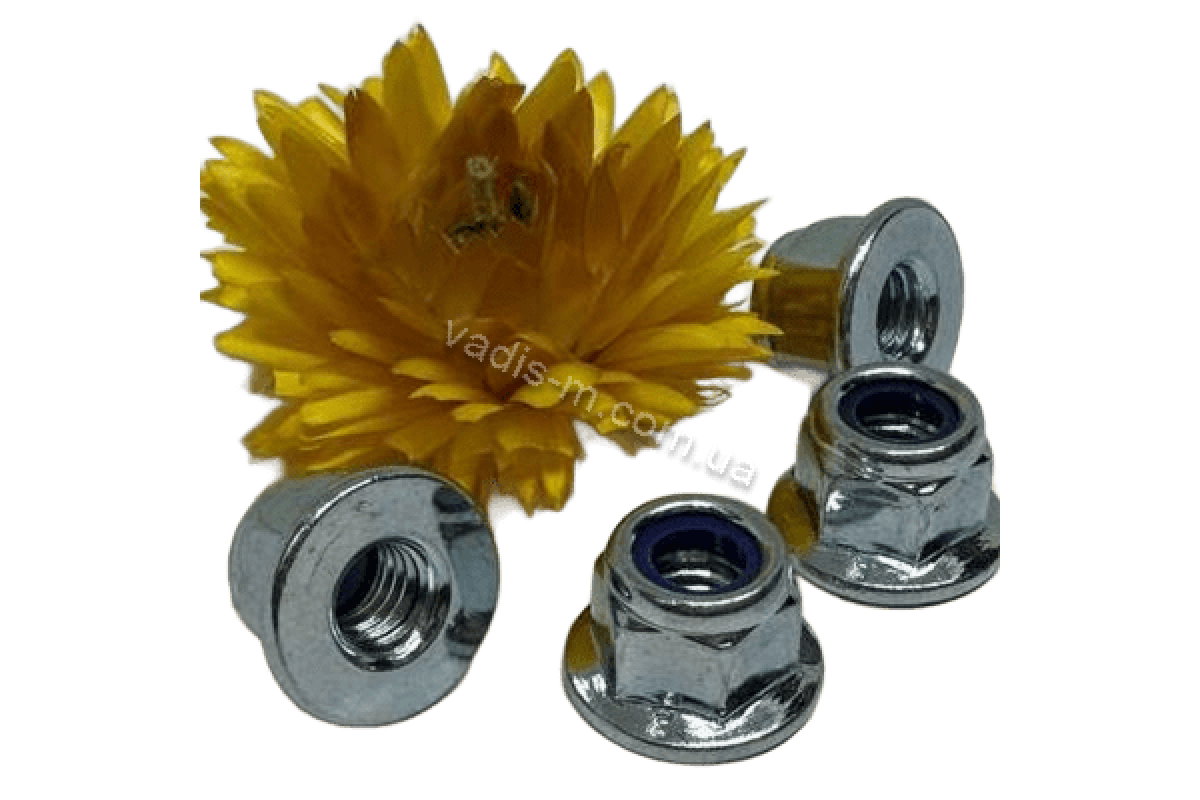 DIN 6926 9 цинк платковий Гайка самоконтряща з фланцем