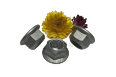 DIN 6927 10 цинк платковий Гайка самоконтряща з фланцем