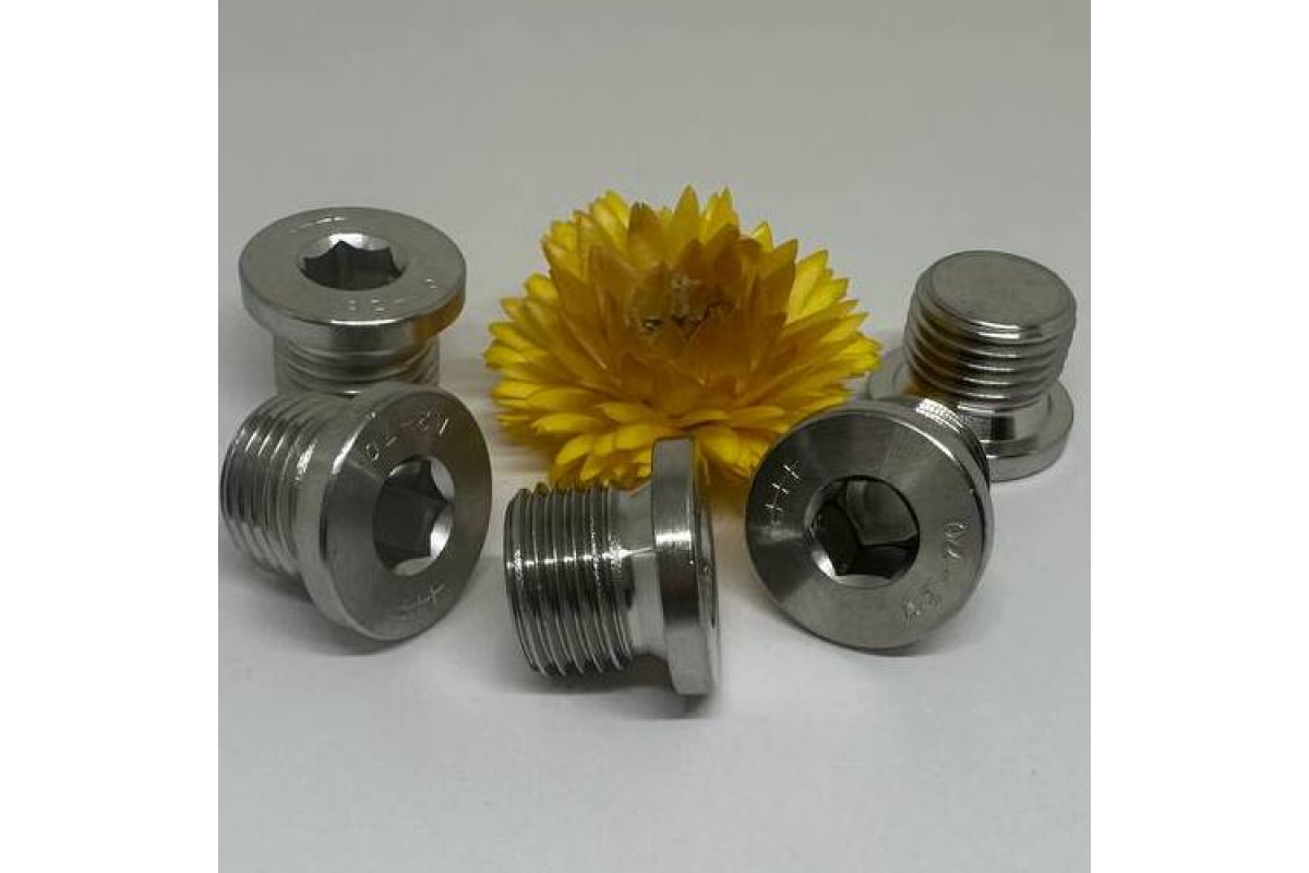 DIN 908 A2 Заглушка резьбовая цилиндрическая с дюймовой резьбой