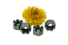 DIN 935 8 цинк Гайка корончата з дрібним кроком