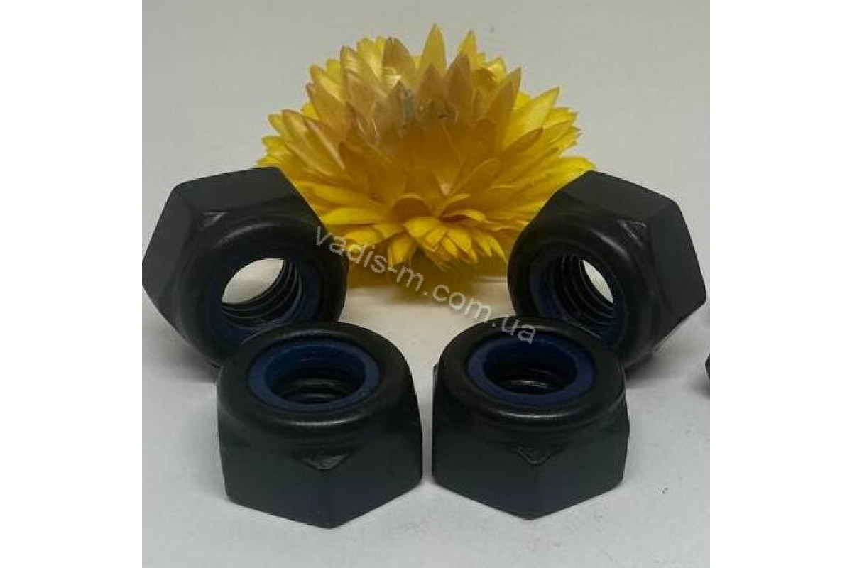 DIN 985 8 цинк платковий чорний Гайка самоконтряща