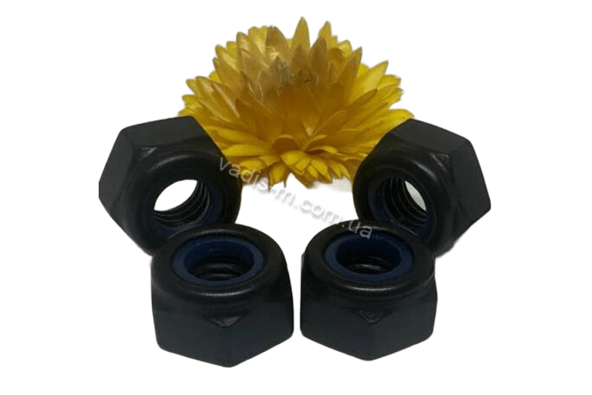 DIN 985 8 цинк платковий чорний Гайка самоконтряща