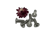 Винт мебельный HS(M4/M5) BF-15 DIN 7420 головка плоская большая внутренний шестигранник