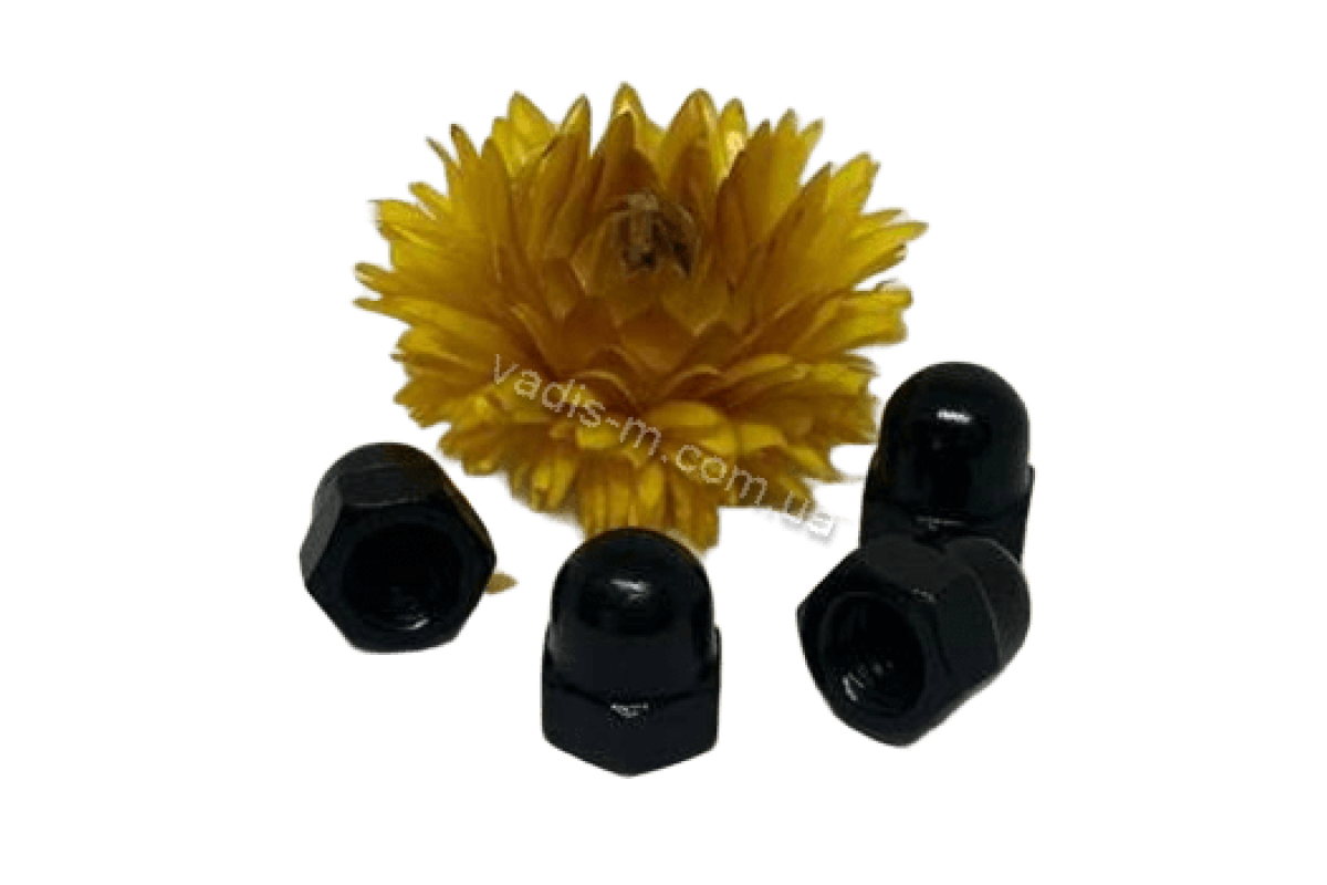 DIN 1587 6 цинк платковий чорний Гайка ковпачкова