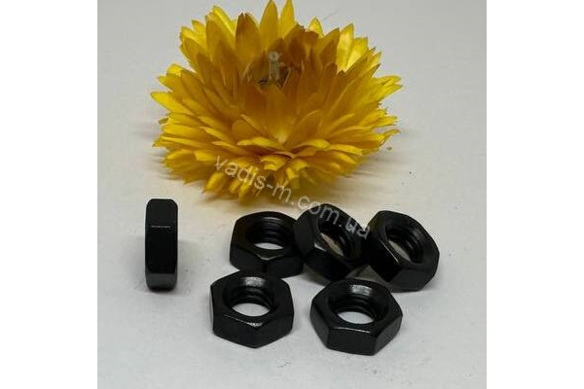 DIN 936 14H Гайка низька шестигранна з дрібним кроком і лівою різьбою