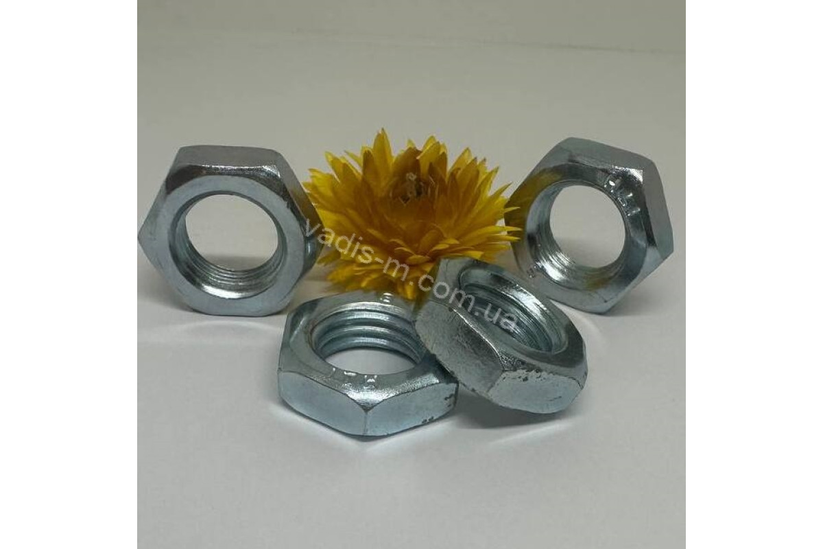 DIN 439 04 цинк Гайка низька шестигранна з дрібним кроком