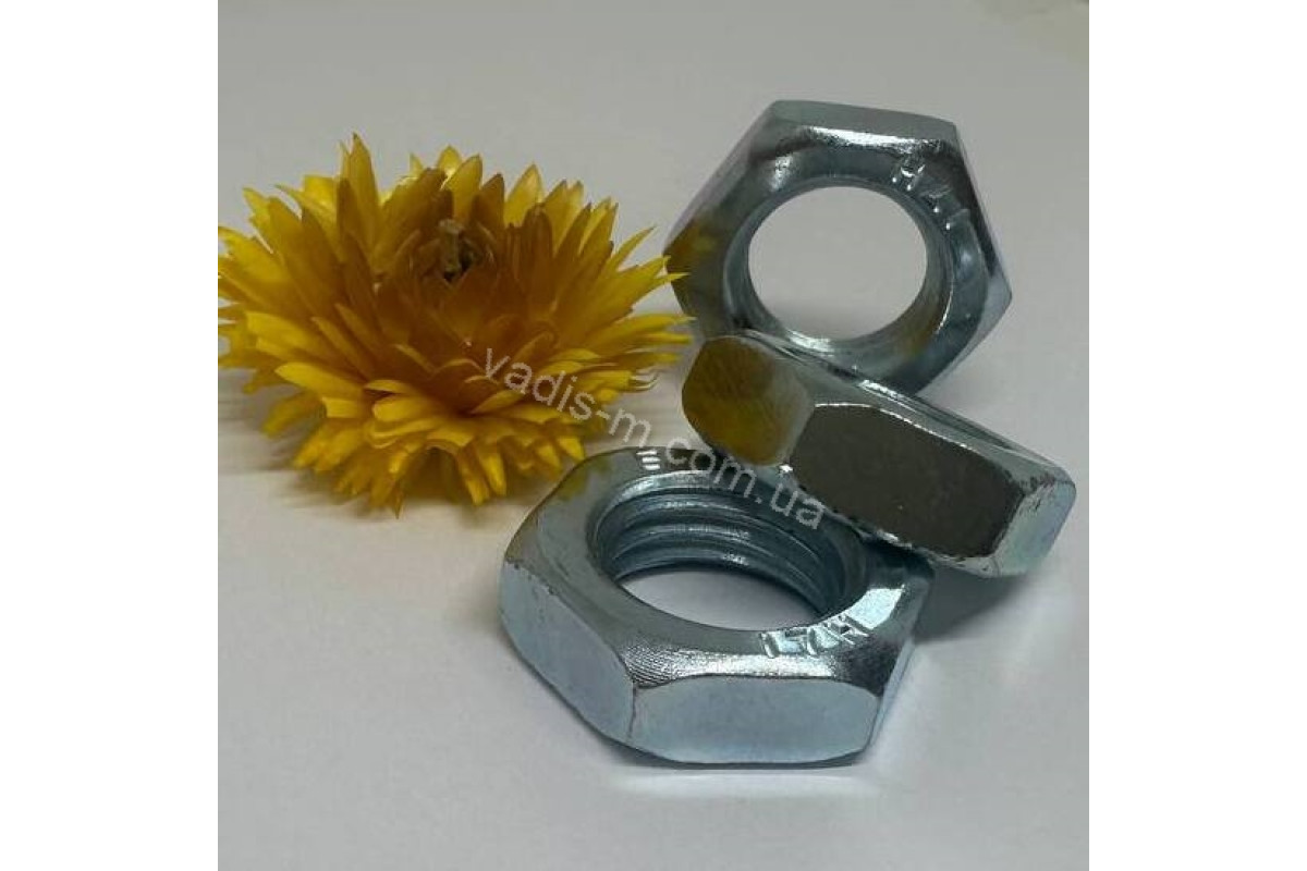 DIN 439 05 цинк Гайка низька шестигранна з дрібним кроком