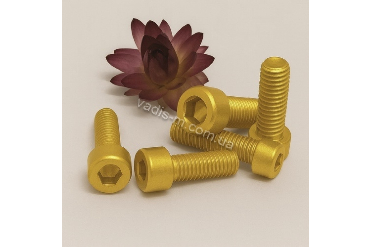 DIN 912 10,9 цинк жовтий Болт з циліндричною головкою і внутрішнім шестигранником