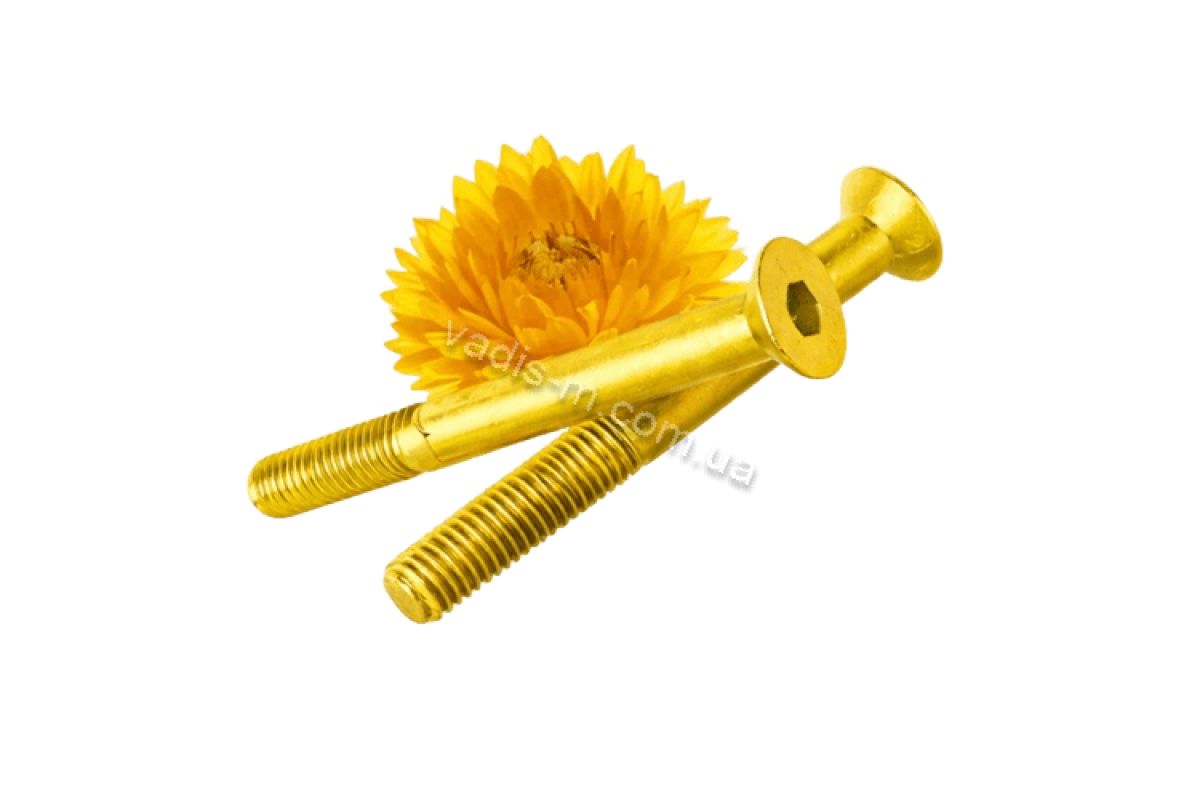 DIN 7991 8,8 цинк желтый Болт с потайной головкой и внутренним шестигранником