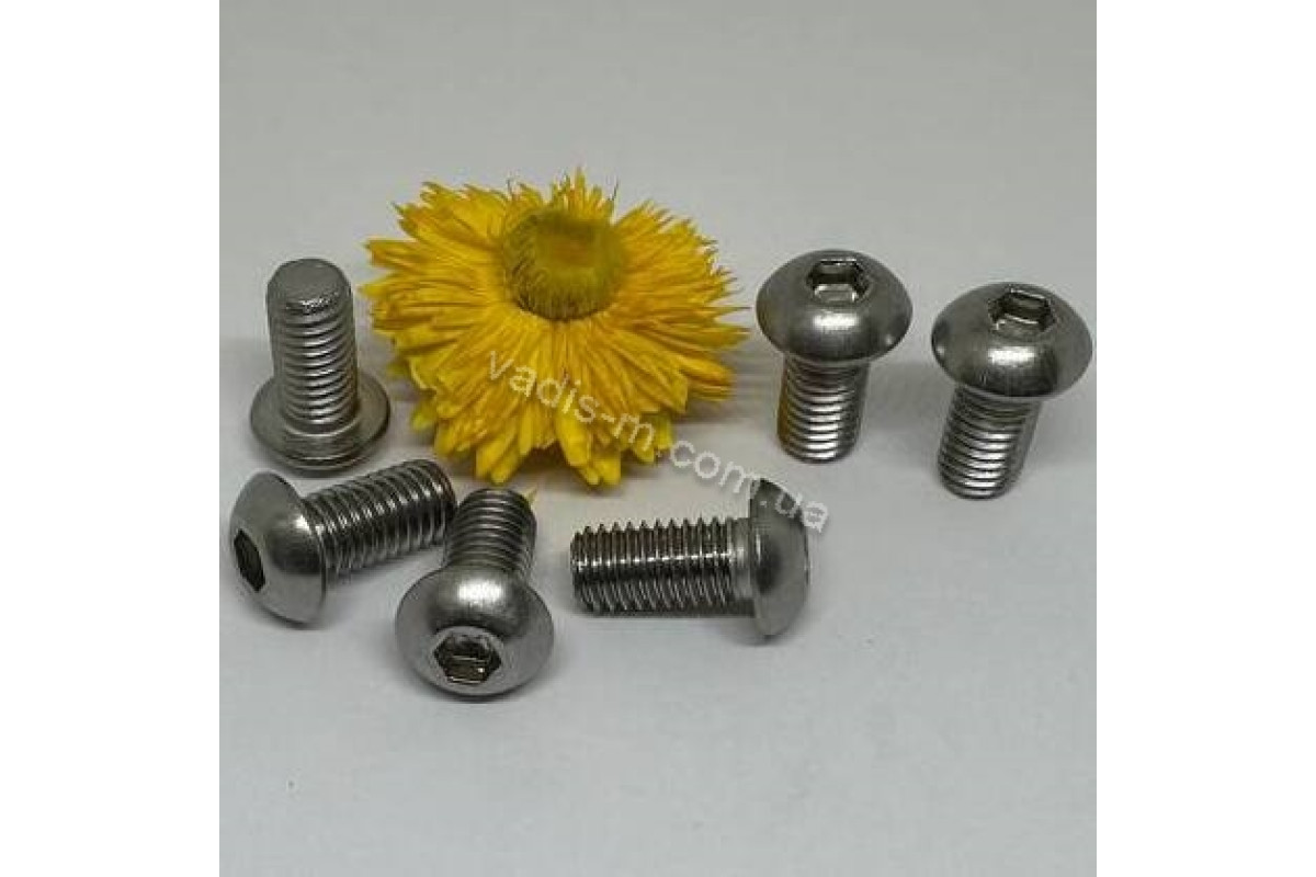 ISO 7380-1 A2 Болт з напівкруглою головкою і внутрішнім шестигранником