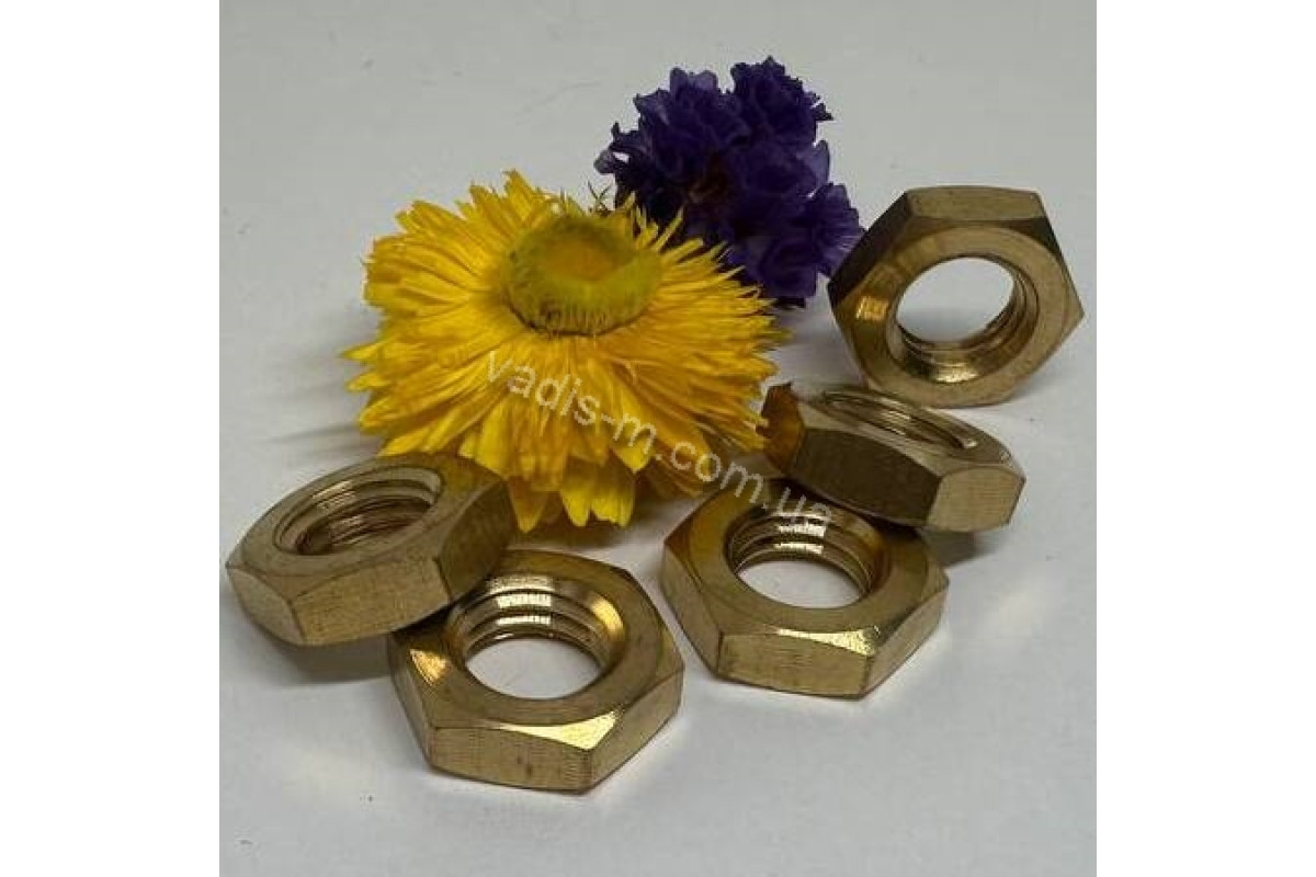 DIN 439 04 цинк желтый Гайка низкая шестигранная