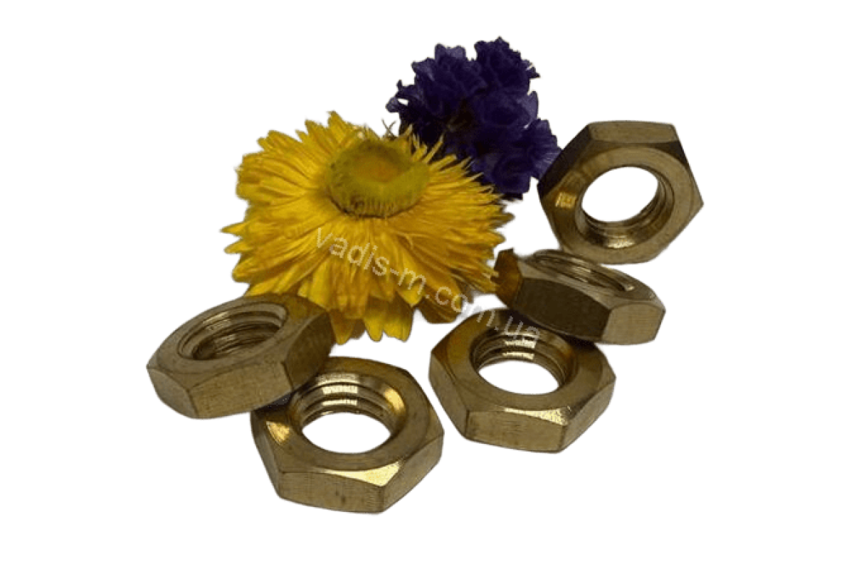 DIN 439 04 цинк желтый Гайка низкая шестигранная