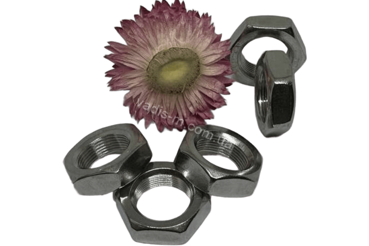 DIN 936 A2 Гайка низька шестигранна з дрібним кроком