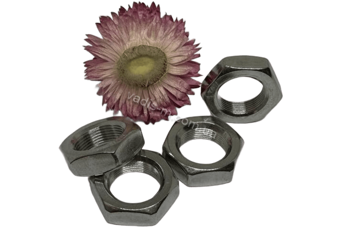 DIN 936 A4 Гайка низька шестигранна з дрібним кроком