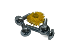 Гвинт  метричний  Pozi Wf  DIN 967  головка напівкругла з буртиком