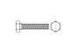 DIN 933 10,9 цинк платковий Болт з шестигранною головкою і повною різьбою