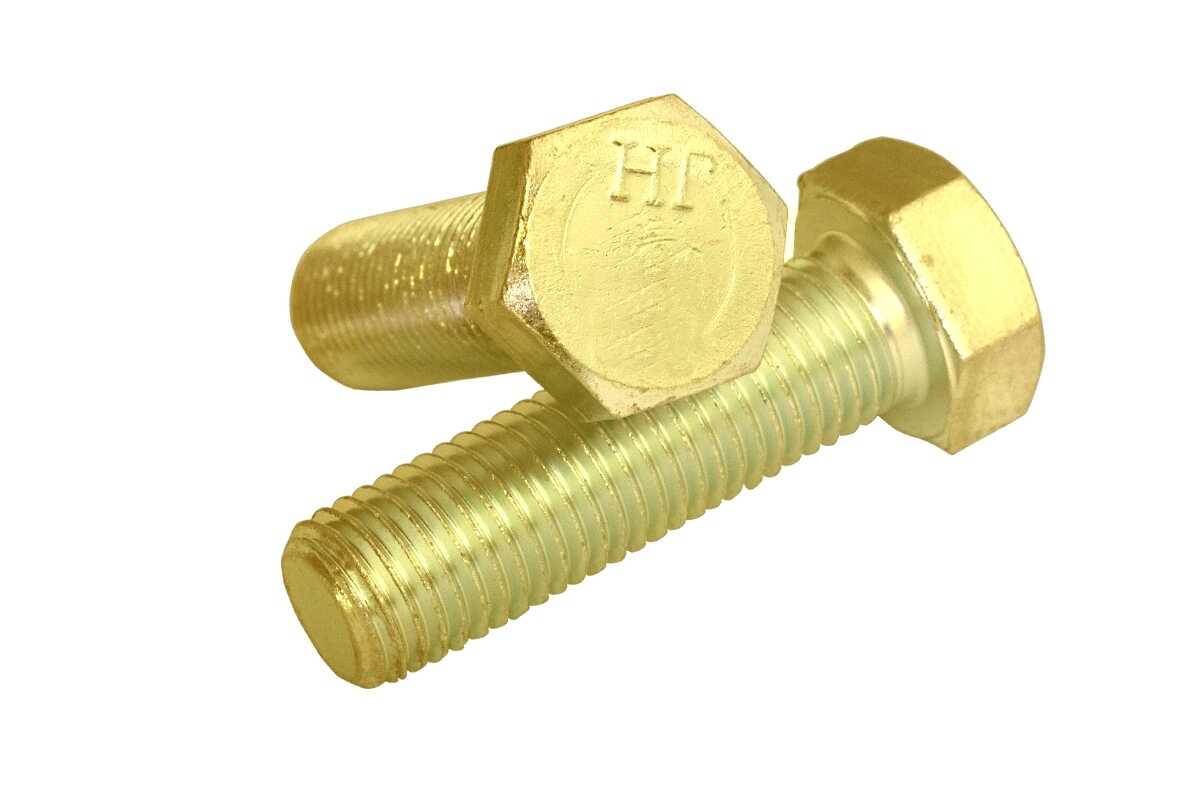 DIN 933 8,8 цинк жовтий Болт з шестигранною головкою і повною різьбою