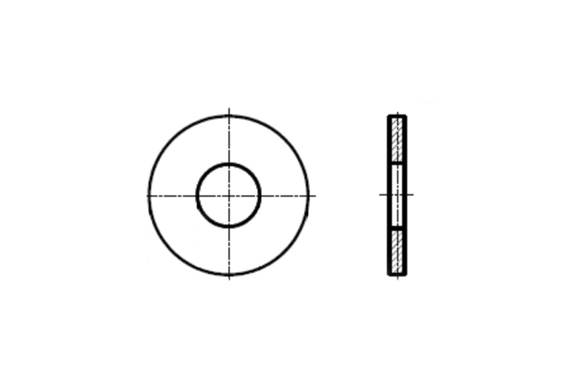 DIN 9021 200HV цинк-нікель срібний Шайба збільшена DIN 9021 200HV цинк-нікель срібний Шайба збільшена