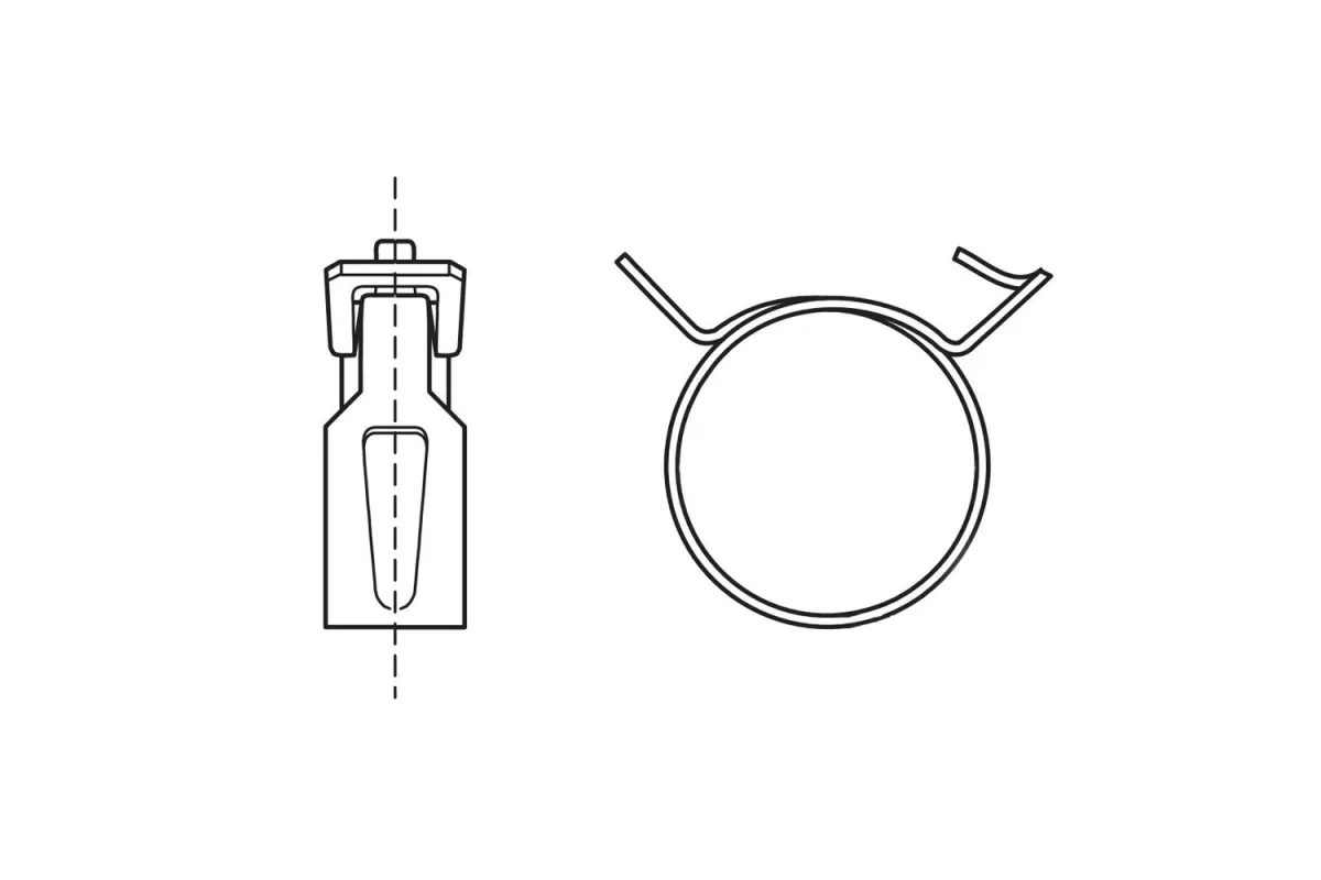 ~ DIN 3021 фосфат Хомут пружинний ~ DIN 3021 фосфат Хомут пружинний