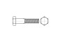 DIN 931 8,8 Delta Болт з шестигранною головкою і частковою різьбою