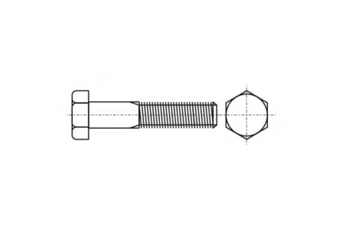 DIN 931 латунь Болт з шестигранною головкою і частковою різьбою
