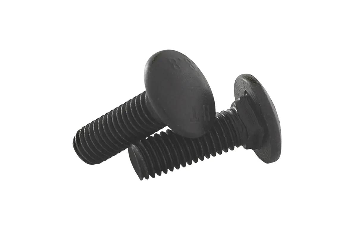 DIN 603 8,8 цинк платковий чорний Болт з напівкруглою головкою і квадратним підголовником