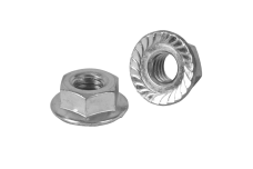 DIN 6923 6 цинк Гайка шестигранна з фланцем зубчаста з дрібним кроком