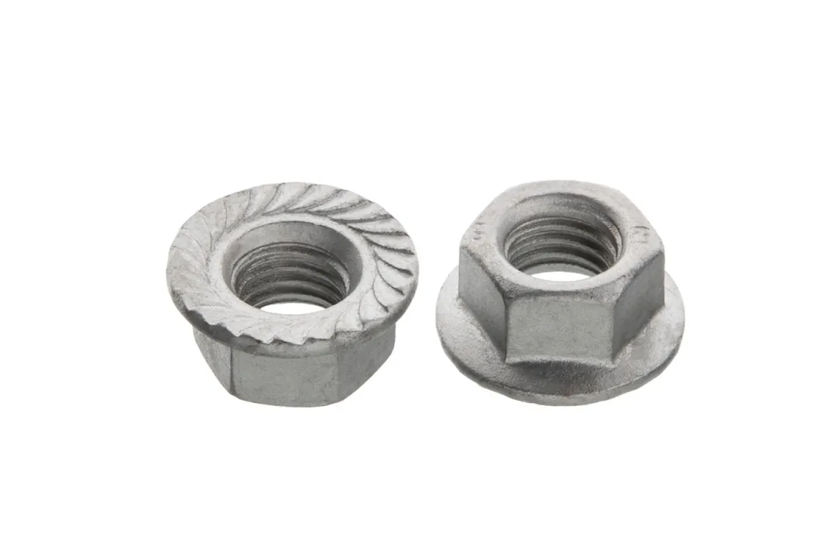 DIN 6923 10 цинк платковий Гайка шестигранна з фланцем зубчаста з дрібним кроком