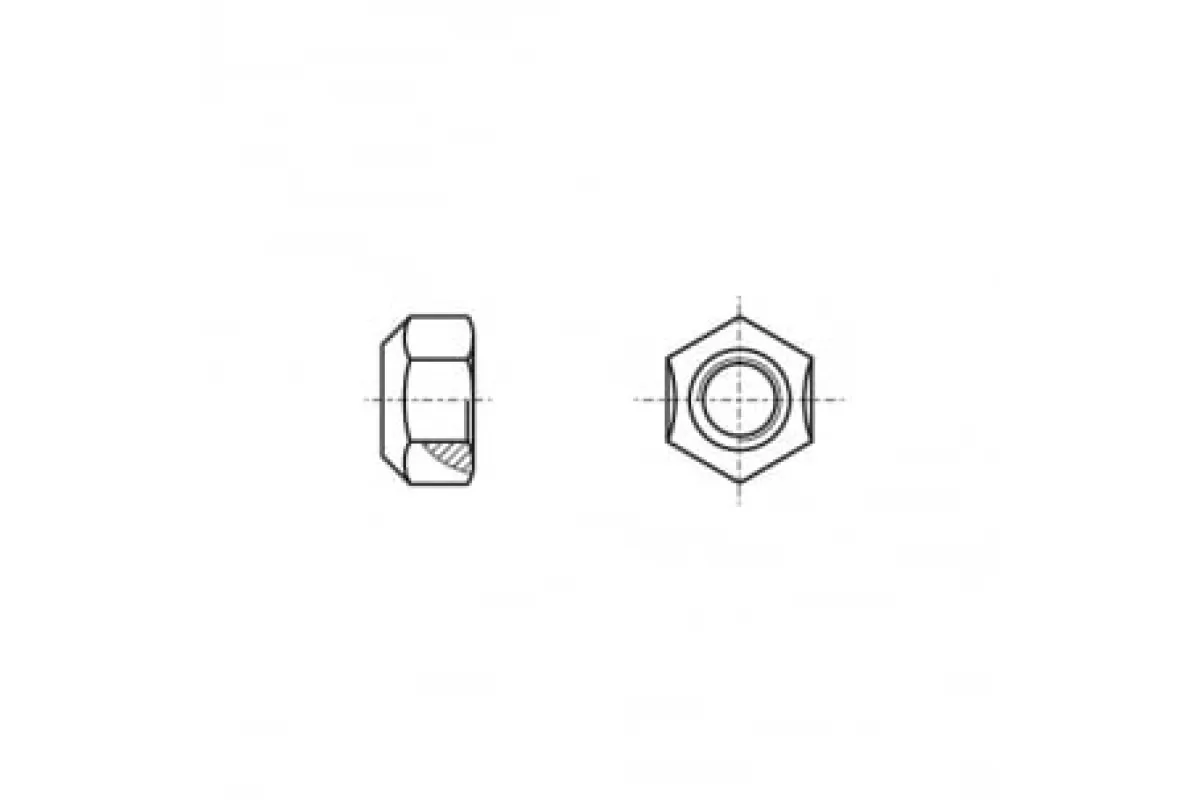 DIN 980 8 цинк-нікель чорний Гайка самоконтряща