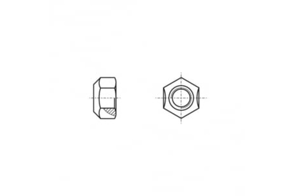 DIN 980 6 цинк Гайка самоконтряща