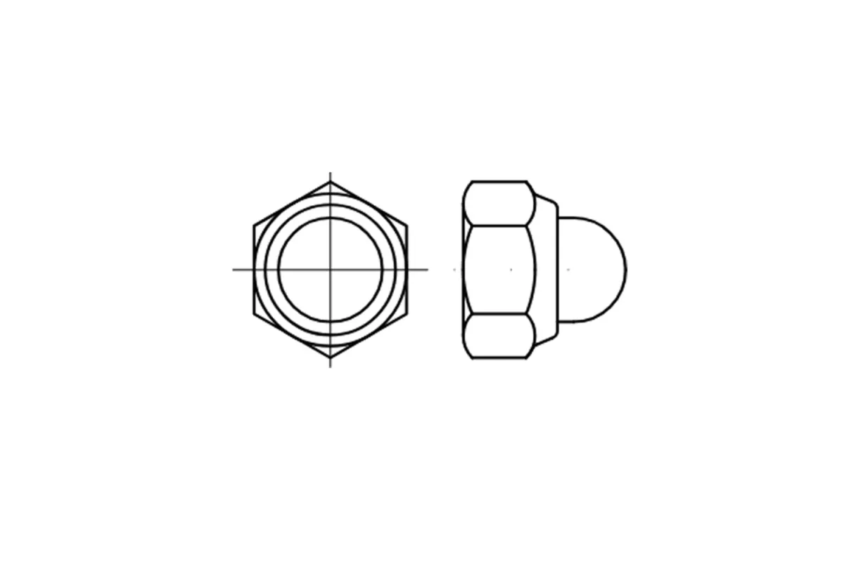 DIN 986 цинк Гайка з нейловим ковпачком