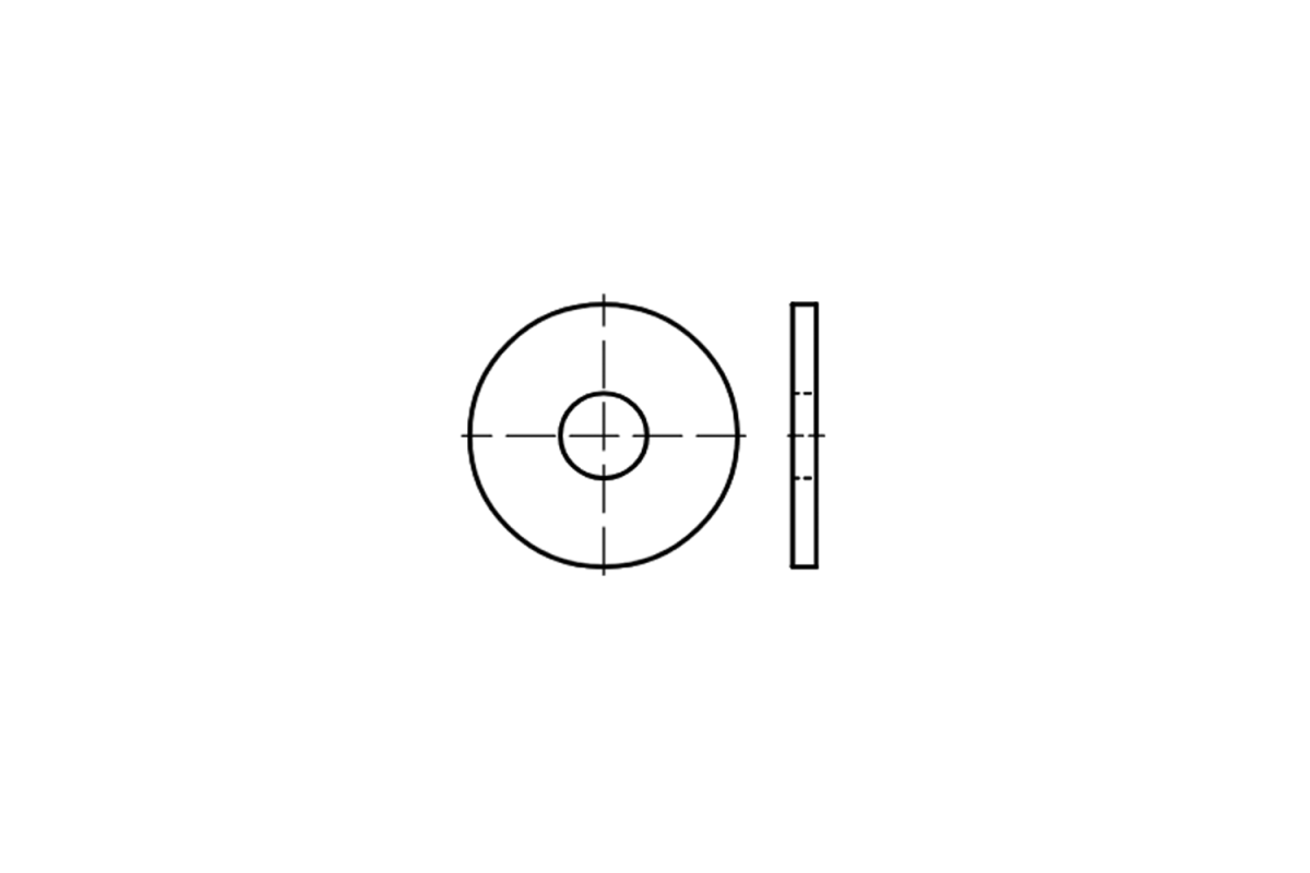 DIN 440 R Шайба збільшена сталева DIN 440 R Шайба збільшена сталева