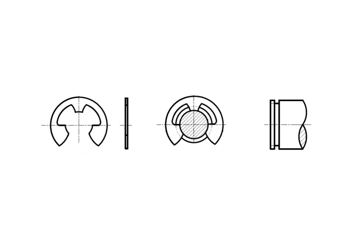 DIN 6799 SST / 1.4122 Кільце стопорне швидкознімне DIN 6799 SST / 1.4122 Кільце стопорне швидкознімне