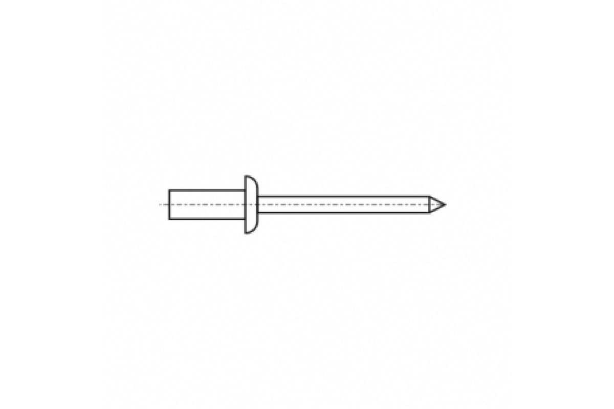 ISO 15976 St/St Заклепка витяжна герметична з плоским буртиком Bralo