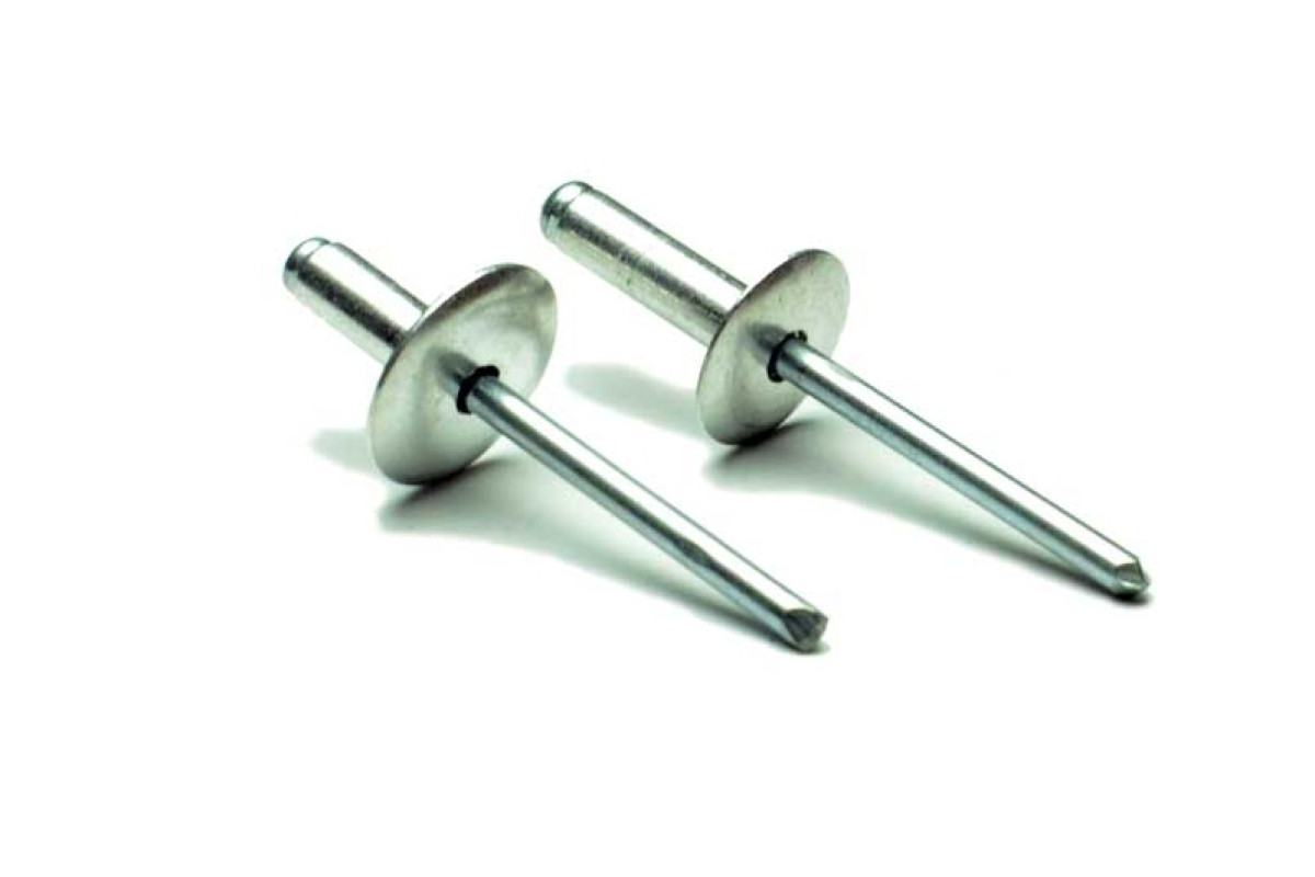 DIN 7337 Al/St Заклепка витяжна герметична з плоским збільшеним буртиком