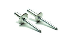 DIN 7337 Al/St Заклепка витяжна герметична з плоским збільшеним буртиком