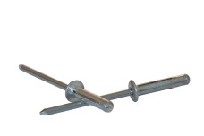 Заклепка Trebol Al/Al рисованная с плоским буртиком Bralo