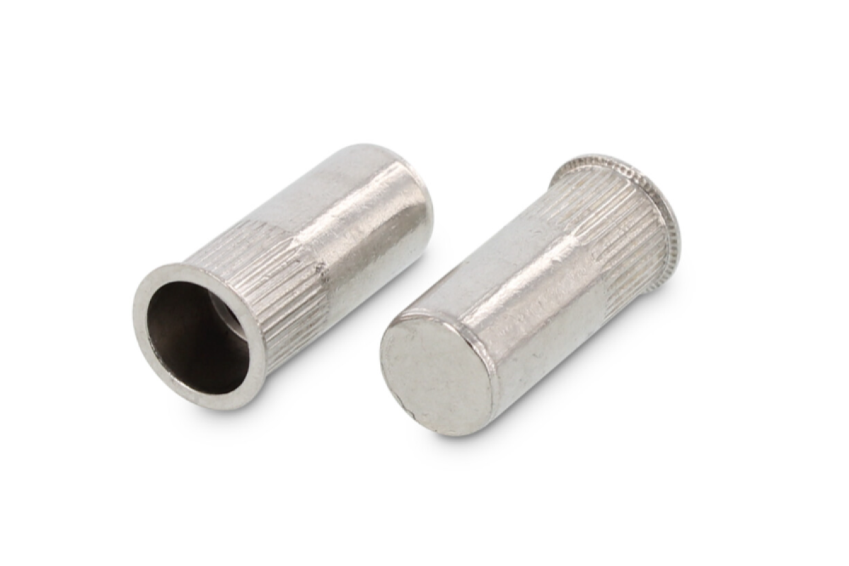 ART 1022 A2 Клепальна гайка з потайним зменшеним буртиком рифлена закрита ART 1022 A2 Клепальна гайка з потайним зменшеним буртиком рифлена закрита