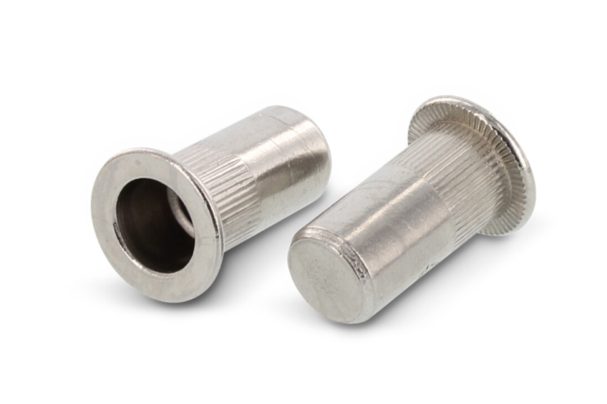 AN 324 А2 Клепальна гайка з плоским буртиком рифлена закрита AN 324 А2 Клепальна гайка з плоским буртиком рифлена закрита