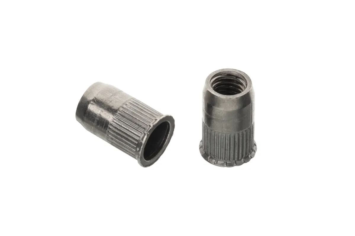 AN 320 A2 Клепальна гайка з потайним зменшеним буртиком рифлена відкрита AN 320 A2 Клепальна гайка з потайним зменшеним буртиком рифлена відкрита