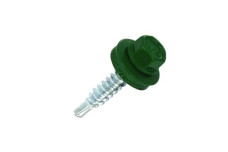 WSBP цинк пофарбований Саморіз з шестигранною головкою з буром і шайбою EPDM для кріплення внахлест Wkret-Met