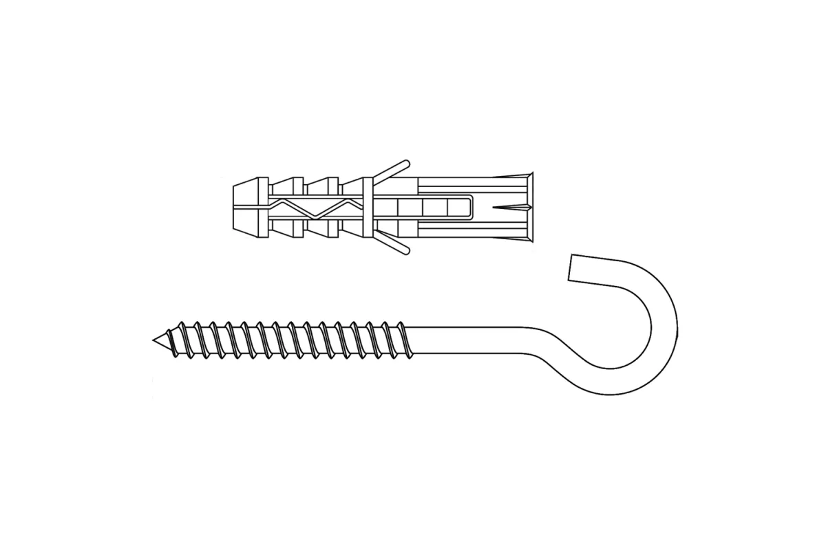 WX / BS / W-WX Дюбель розпірний з гаком півкруглим Wkret-Met
