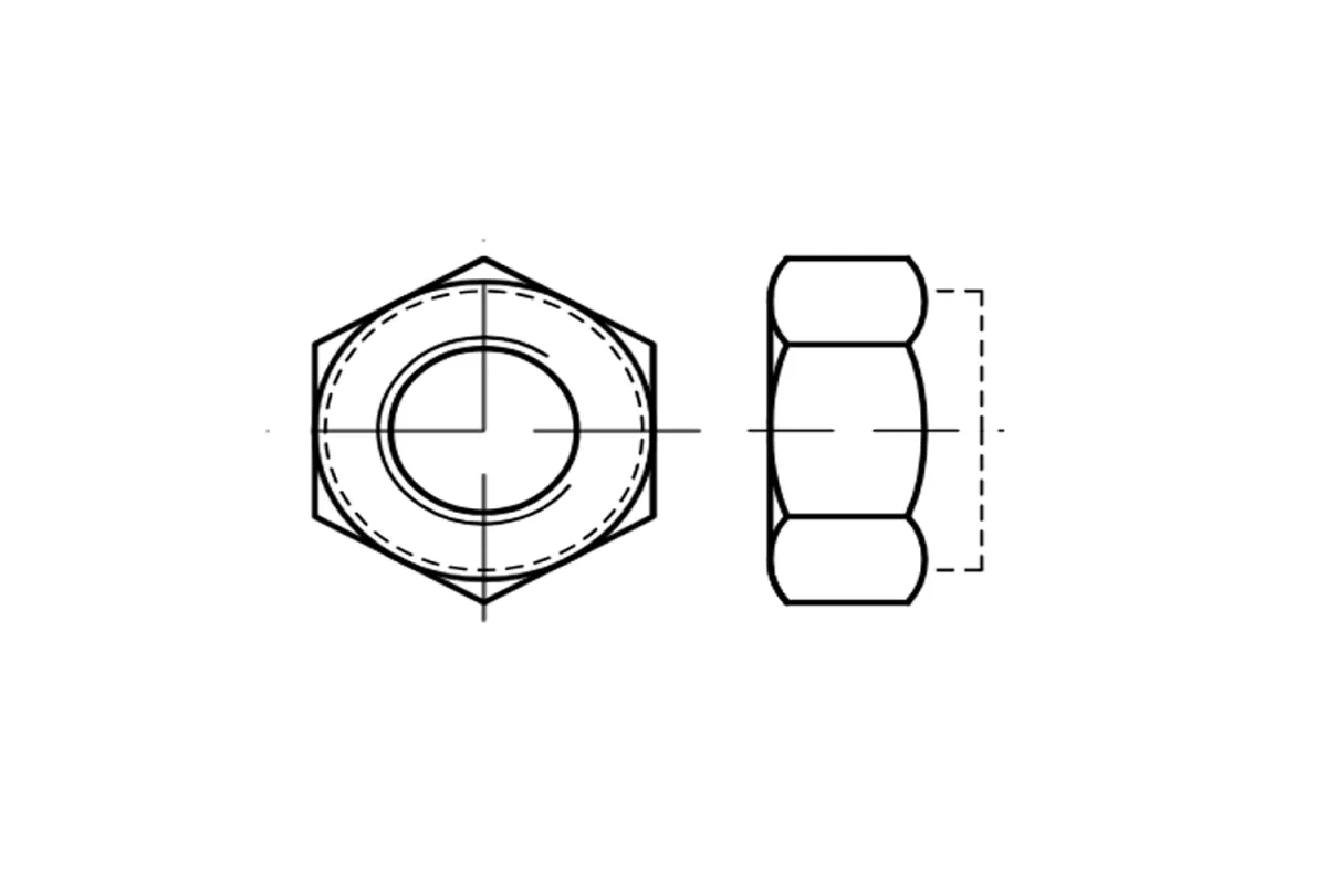 DIN 6925 10 цинк Гайка самоконтряща DIN 6925 10 цинк Гайка самоконтряща