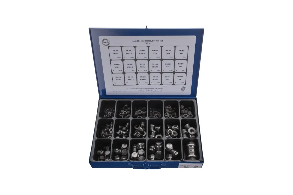 Заглушка різьбова DIN 906, DIN 908, DIN 910 Комплект