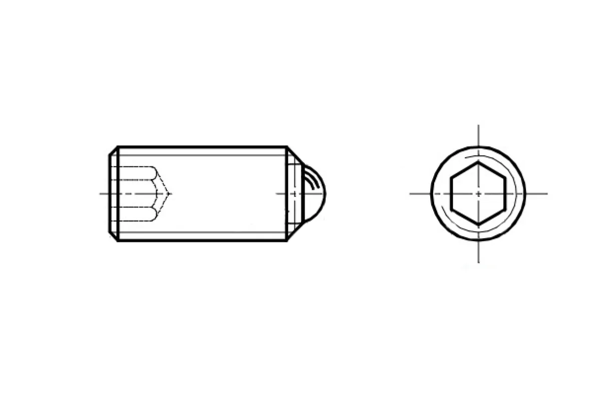 AN 432 сталь Гвинт з кулькою AN 432 сталь Гвинт з кулькою